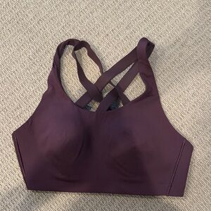 Lululemon Athletica Dark Purple Strappy Sports Bra